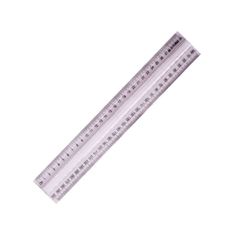 Лінійка пластикова BUROMAX (BM.5828-30), 30 см